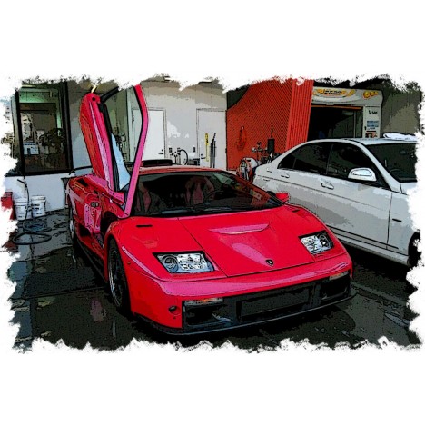 Lamborghini Diablo GT (Rosso Targa) 1/43 Make Up Eidolon Make Up - 1