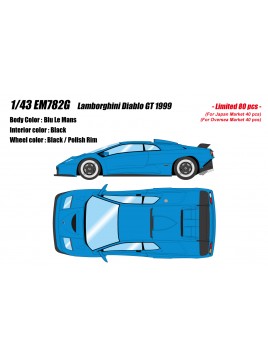 Lamborghini Diablo GT (Blu Le Mans) 1/43 Make Up Eidolon Make Up - 1