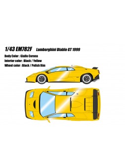 Lamborghini Diablo GT (Giallo Corona) 1/43 Make Up Eidolon Make Up - 1