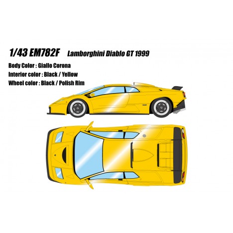 Lamborghini Diablo GT (Giallo Corona) 1/43 Make Up Eidolon Make Up - 1