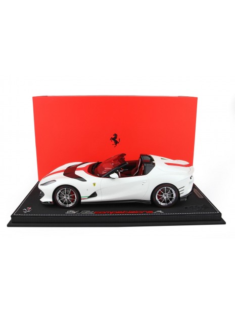 Ferrari 812 Competizione A (Bianco Italia) 1/18 BBR BBR Models - 8