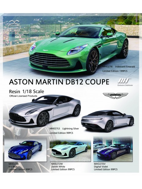 Aston Martin DB12 (Digital Violet) 1/18 Motorhelix Motorhelix - 2