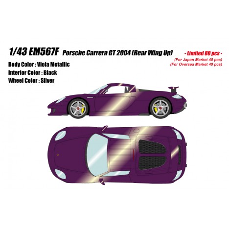 Porsche Carrera GT (Viola Metallic) 1/43 Make-Up Eidolon Make Up - 1