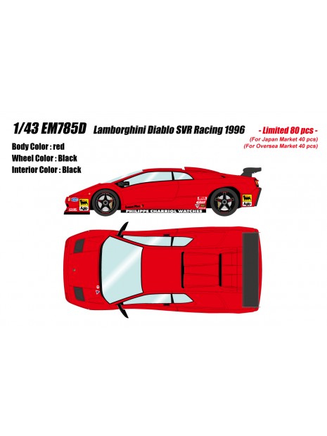 Lamborghini Diablo SVR Racing 1996 1/43 Make Up Eidolon Make Up - 2