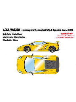 Lamborghini Gallardo LP570-4 Squadra Corse 2014 (Giallo Midas) 1/43 Make-Up Eidolon Make Up - 1