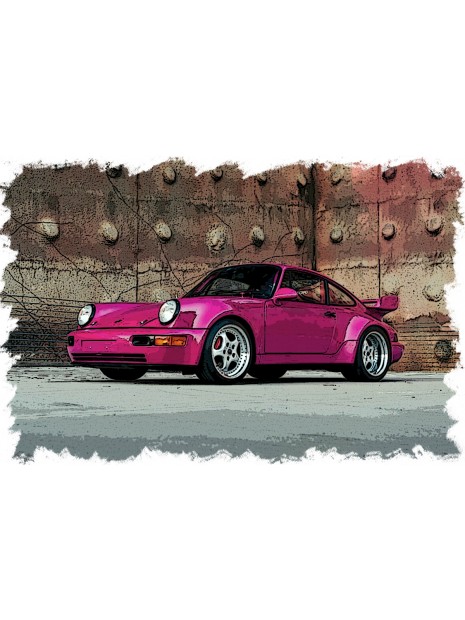 Porsche 911 (964) RSR 3.8 1993 (Rubystone Red) 1/43 Make Up Vision Make Up - 2