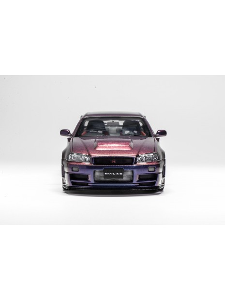 Nissan Skyline GTR R34 (Midnight Purple) 1/18 Motorhelix Motorhelix - 3