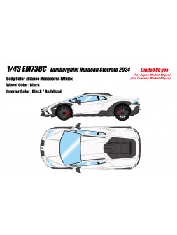 Lamborghini Huracan Sterrato (Bianco Monocerus) 1/43 Make-Up Eidolon Make Up - 1