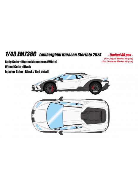 Lamborghini Huracan Sterrato (Bianco Monocerus) 1/43 Make-Up Eidolon Make Up - 1