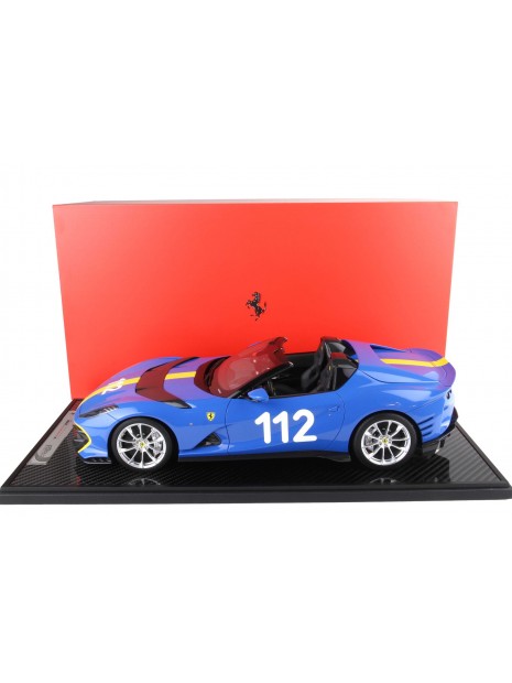 Ferrari 812 Competizione A (Frans Racing Blue) 1/12 BBR BBR Models - 6