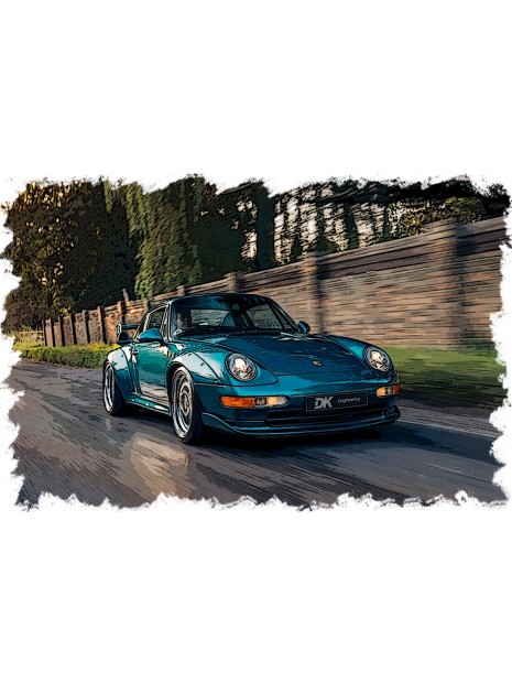 Porsche 911(993) GT2 Street 1996 (Turquoise Green) 1/43 Make Up Vision Make Up - 1