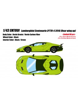 Lamborghini Centenario (Verde Bronte) 1/43 Make Up Eidolon Make Up - 1