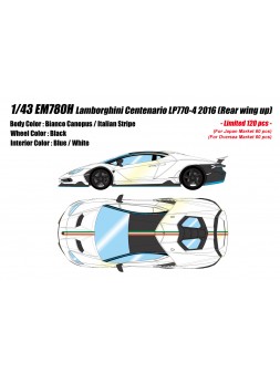 Lamborghini Centenario (Bianco Canopus) 1/43 Make Up Eidolon Make Up - 1