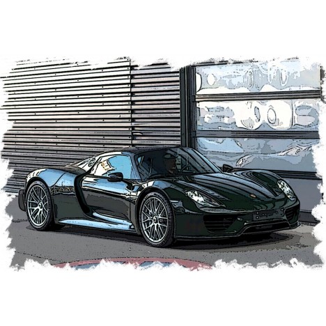 Porsche 918 Spyder Weissach Package (Basalt Black) 1/43 Make-Up Eidolon Make Up - 2