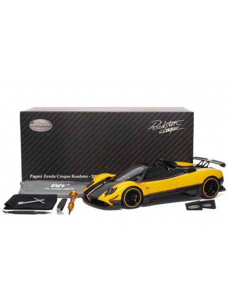 Pagani Zonda Cinque Roadster (Giallo Ginevra) 1/18 Almost Real Almost Real - 10