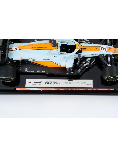 McLaren MCL35M 2021 Monaco Grand Prix - Daniel Ricciardo 1/18 Amalgam Amalgam Collection - 14