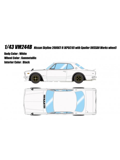 Nissan Skyline 2000 GT-R 1/43 Make Up Vision Make Up - 9