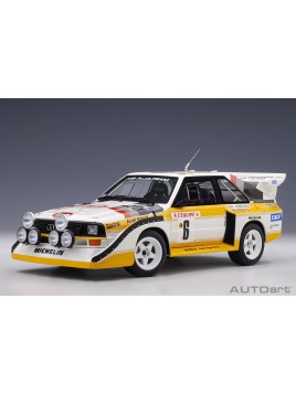 AUDI SPORT QUATTRO S1 6 RALLY MONTE CARLO 1986 H. MIKKOLA / A. HERTZ 1/18 AUTOart AUTOart - 1