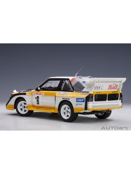 AUDI SPORT QUATTRO S1 6 RALLY MONTE CARLO 1986 H. MIKKOLA / A. HERTZ 1/18 AUTOart AUTOart - 2