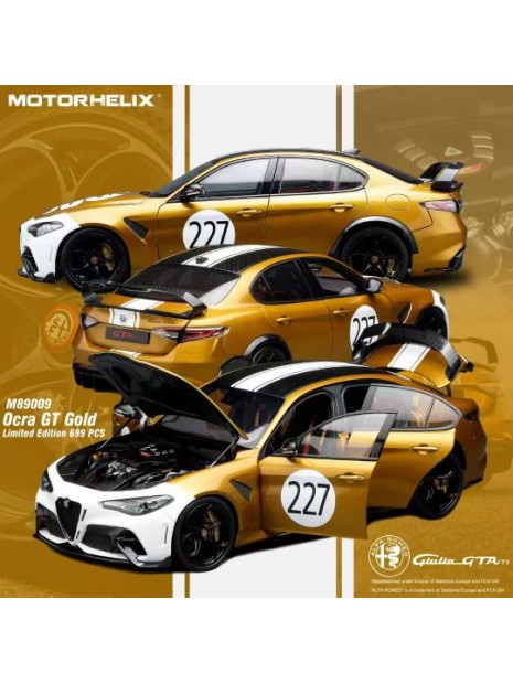 Alfa Romeo Giulia GTAm (Ocra GT Gold) 1/18 Motorhelix Motorhelix - 9