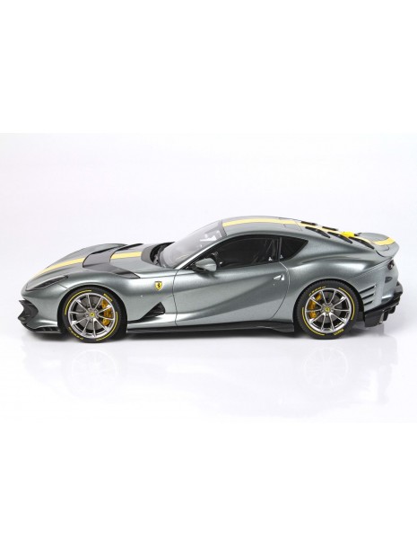 Ferrari 812 Competizione (Coburn Grey / Giallo Fly) 1/18 BBR